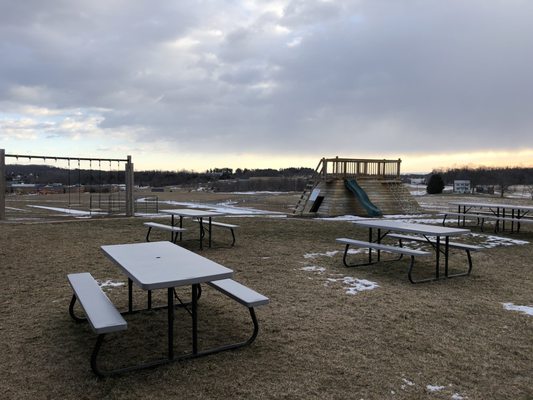 More seating, playground