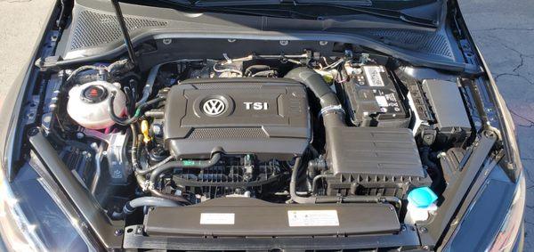 2021 VW engine steam cleaning and protection