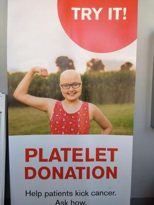 Most of my donations have been platelets over the years.