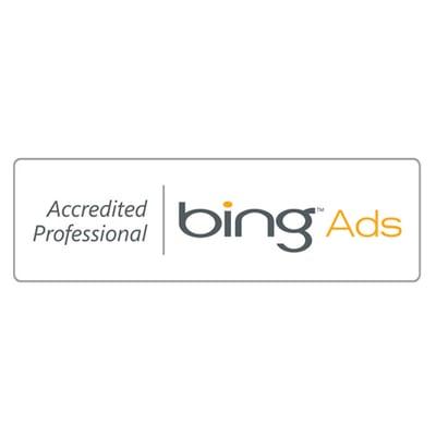 We are Bing Ads Accredited Professionals.