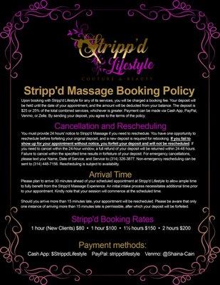 Booking Policy