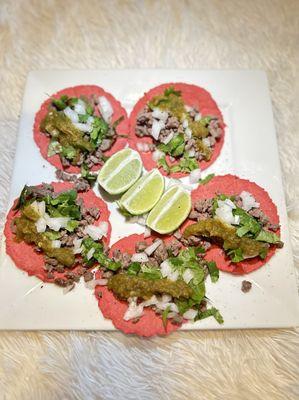 Carne asada tacos.