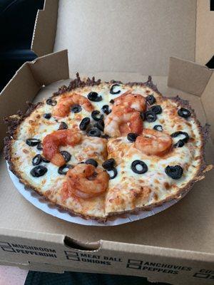 Shrimp pizza