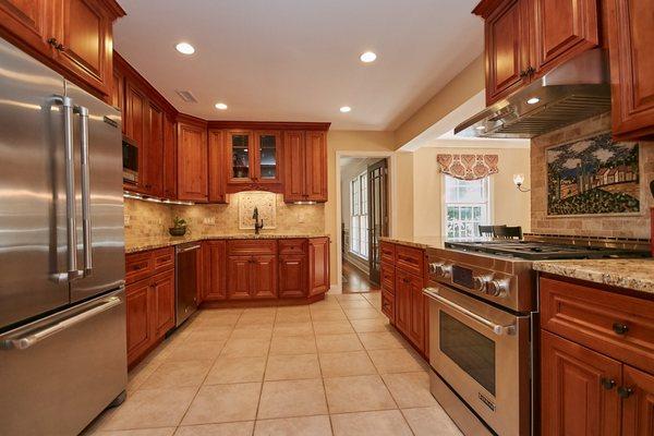 Beautifully updated kitchen with breakfast nook