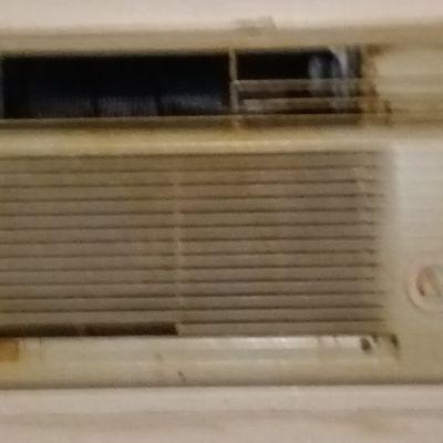 AC unit. Never been cleaned