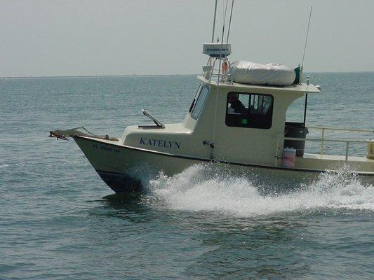 THE KATELYN 26 FOOT, DEPARTS FOR OFFSHORE