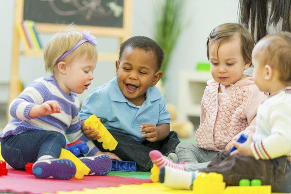 Toddler's love to share with each other.