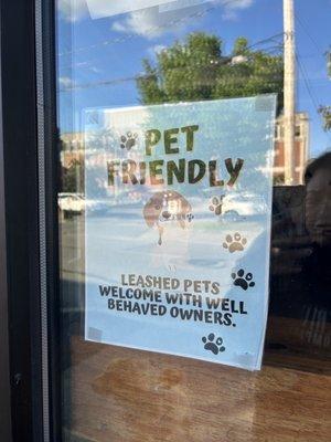 Pet friendly