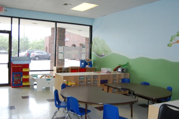 Our Preschool room is spacious and bright.  Classes taught by experienced certified teachers, VERY small class sizes!