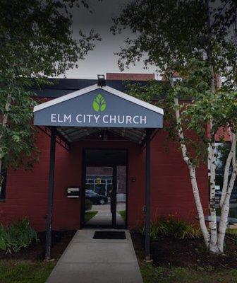 Front door of Elm City Church