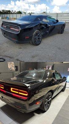 Antes y despues dodge challenger