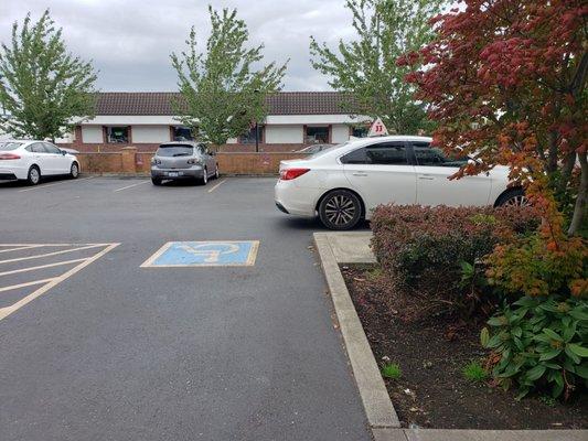 Manager's reply "that's not blocking the spot ... it's never been an issue".