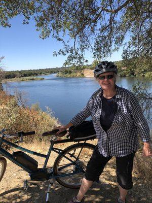 Riding on the trail near Folsom lake!!!!