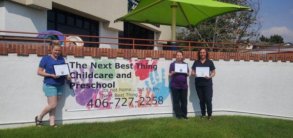 3 more of our amazing teachers obtained their Child Development Associates.