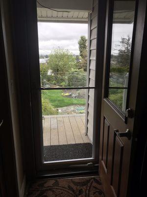 New storm door