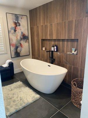 Bathroom transformation into spa at home