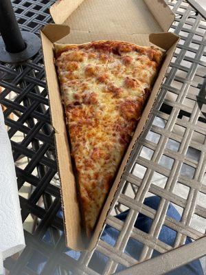 Huge pizza slice from Slice!