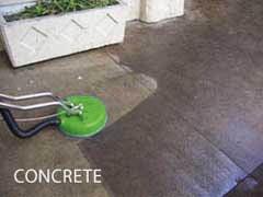 Our equipment cleaning concrete.