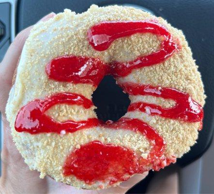 Strawberry shortcake donut - delicious