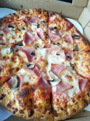 Ham & mushrooms.