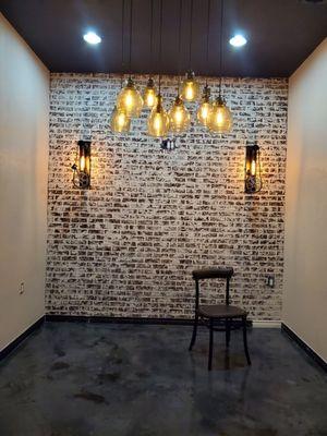 Faux Painting Faux Brick Panels... Game Changer!