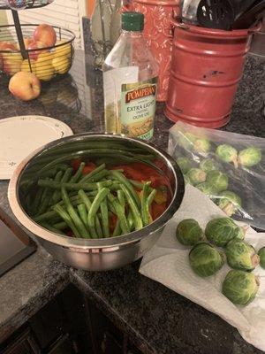 Cooking up some fresh veggies from our local Legare Farms!!