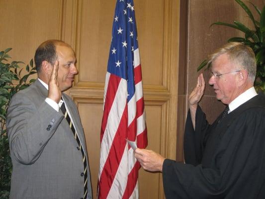 My first act as an attorney, swearing in!