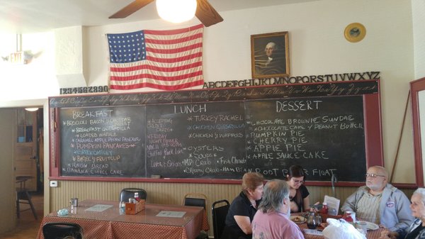 Menu Blackboard