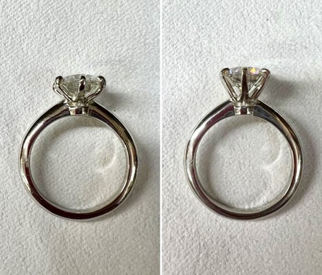 Ring (before Kim's on the left, after on the right). Such great work