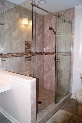 Custom bathroom renovation