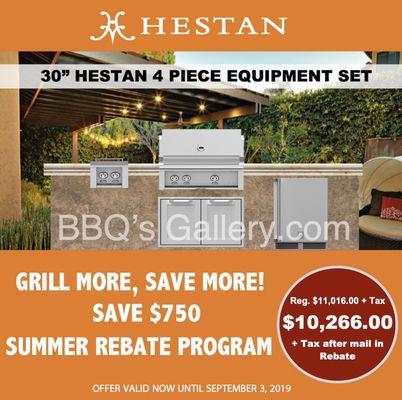 30" Hestan 4 Piece Equipment Set