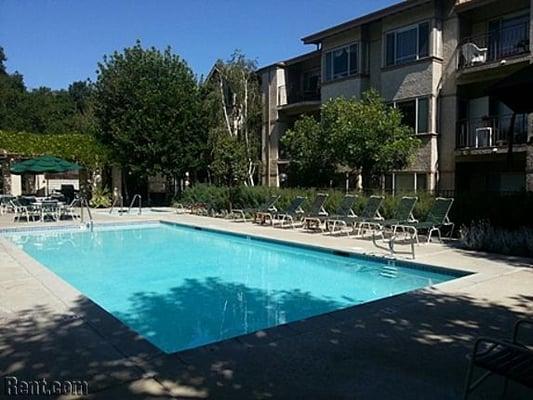 pool and spa area