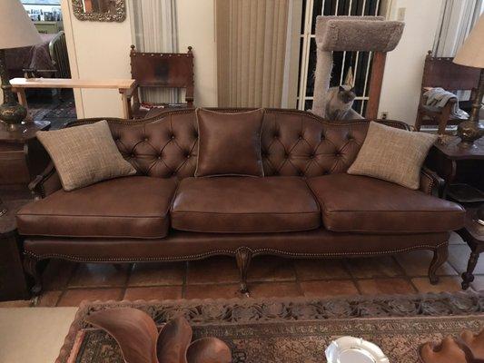 Reupholstered Sofa by Joe's Upholstery Shop