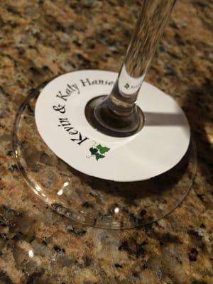 Wine stem labels