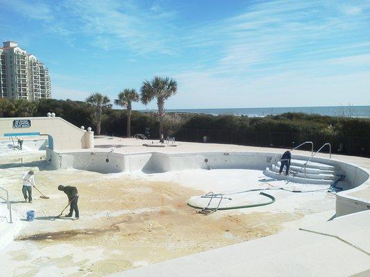 Hotel Pool Restoration Before