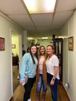 Karen Richardson, Owner, daughter Heather Hyslop, VP, and newest member of the office, granddaughter Scarlett Beanblossom