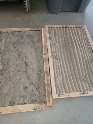 Filters after deep cleaning