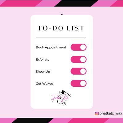 Have you completed the To-Do list ?