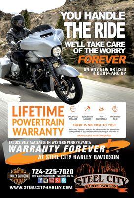 Home of Lifetime Powertrain Warranty