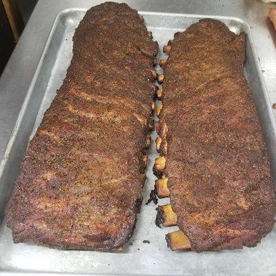 Delicious Ribs, No sauce needed #FollowtheSmoke