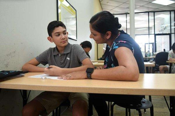 Nicholas-our student that was selected to attend Kumon Conference in Calgary, Canada Taken by Houston Chronicle