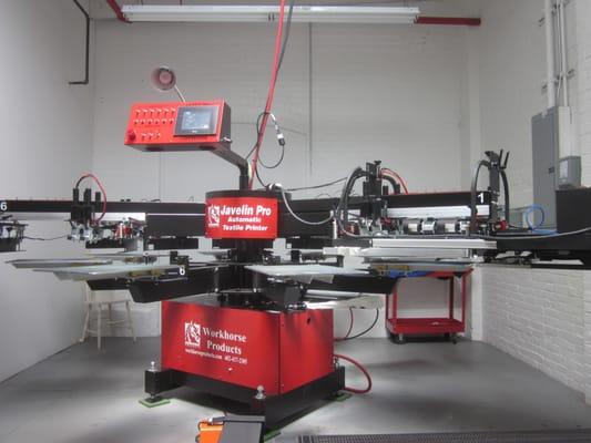 Our automatic screen printing press