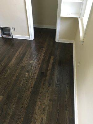 Refinished oak floor