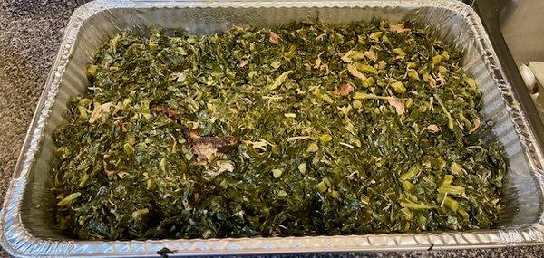 Pan of Collard Greens