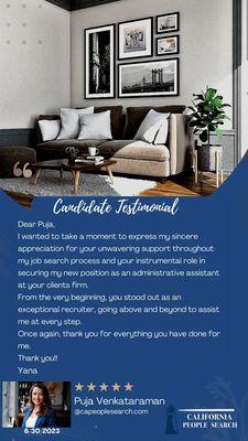 Client endorsement on our services!