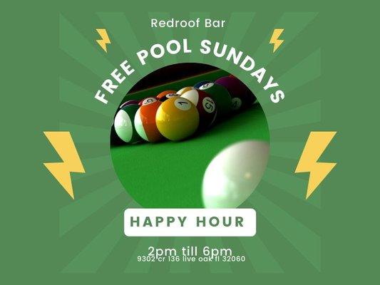 Free pool Sundays