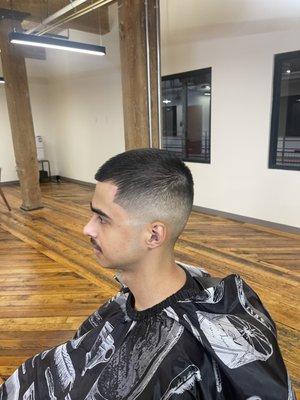 Mid skin fade