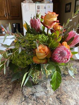 Floral arrangement for my sister