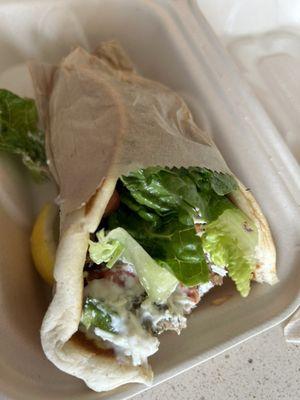 Gyro pita wrap - delicious !