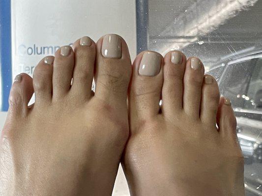 Beautiful toes and smooth skin